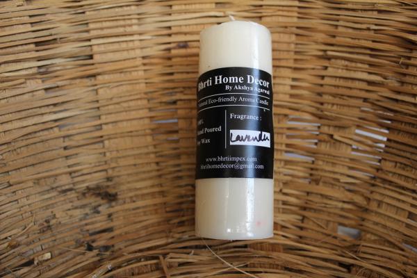 4* 1.5 inch Eco- friendly Soy wax  pillar with lavendre scent