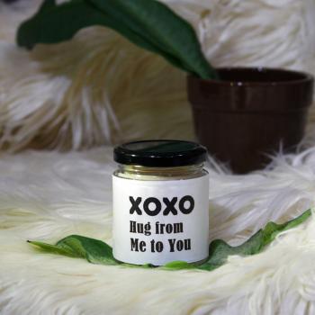 Xoxo Hug  - MESSAGE PERSONALIZED SOY AROMA CANDLE
