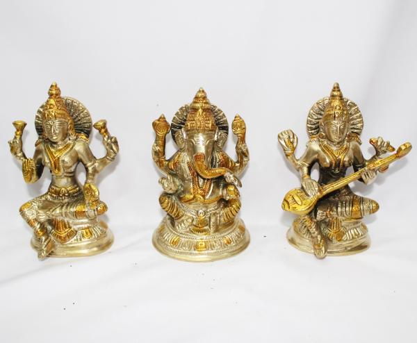 Set of Laxmi, Ganesha, sarawati
